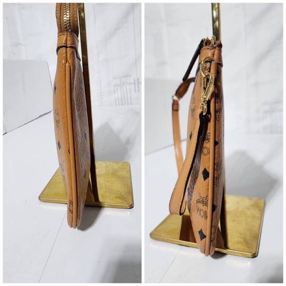 Authentic MCM Visetos Pochette Brown - Picture 5 of 13